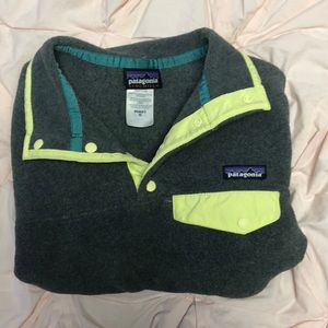 XS Patagonia Synchilla Snap-T Fleece Pullover Gray